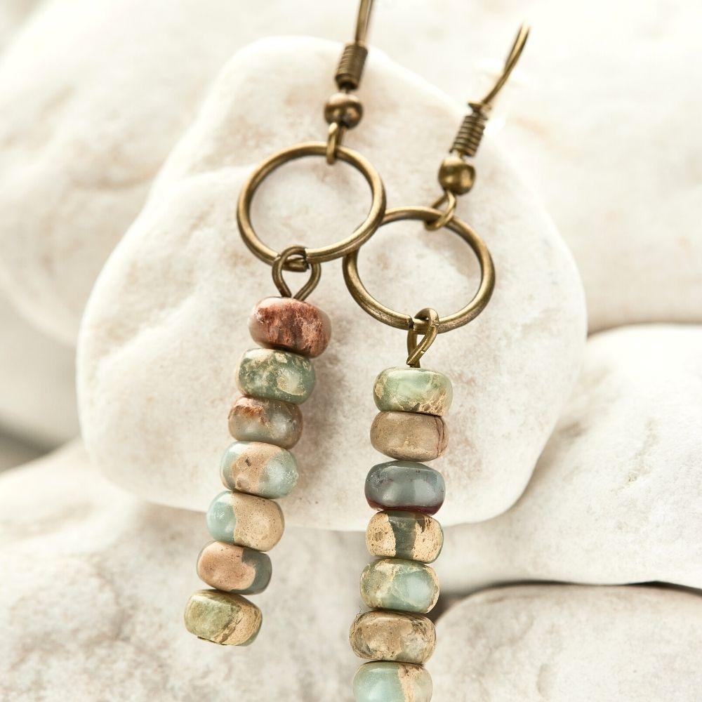 Vintage Jasper Earrings