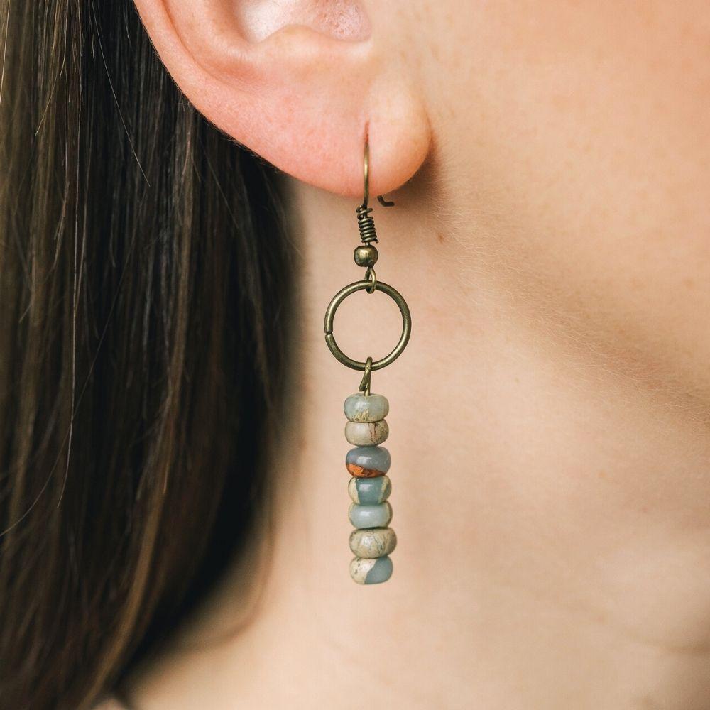 Vintage Jasper Earrings