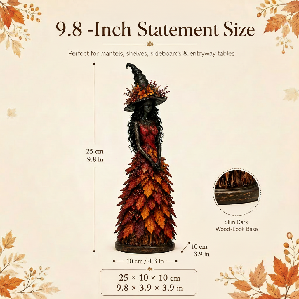 💥LAST DAY 50% OFF - 🧙 Enchanted Autumn Witch Figurine