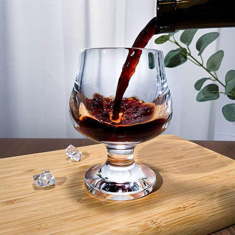 Handmade 100% Clear Quartz Crystal Goblet – Pure Crystal Glass Wine Cup (8.96oz / 265ml)