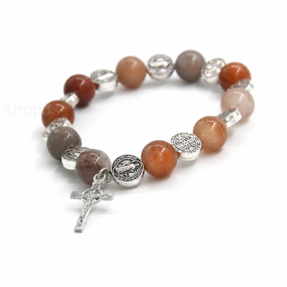Natural Biblical Stone Rosary Bracelet