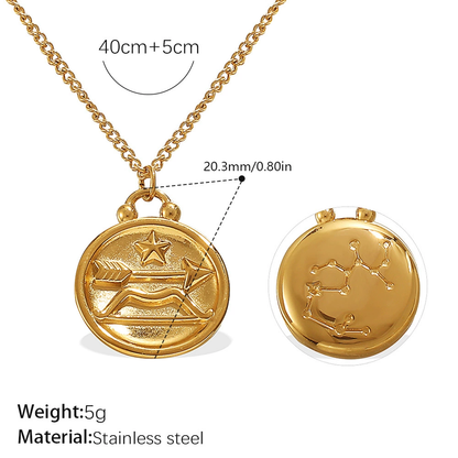 Artisan Zodiac Medallion Necklace