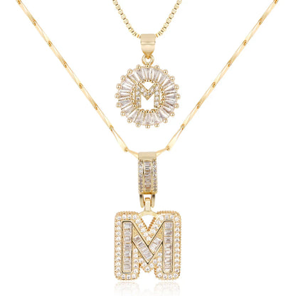 【LAST DAY 48% OFF】2 Pack - Initial Letter Pendant Necklaces