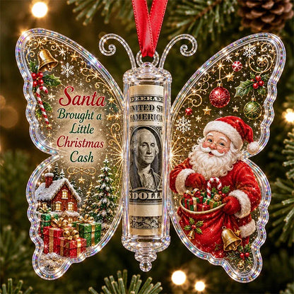 🔥Last few days - Buy One, Get One Free -🎄🦋 Christmas Cash Gift Butterfly Ornament – Holiday Money Holder Keepsake 💵✨