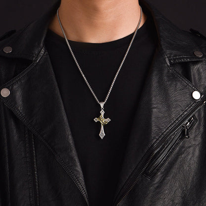 Kingdom Cross & Crown Pendant