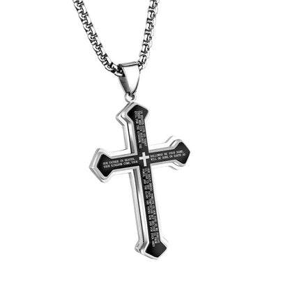 ✝️ “The Lord's Prayer” Cross Necklace -- Unisex