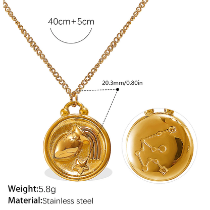 Artisan Zodiac Medallion Necklace