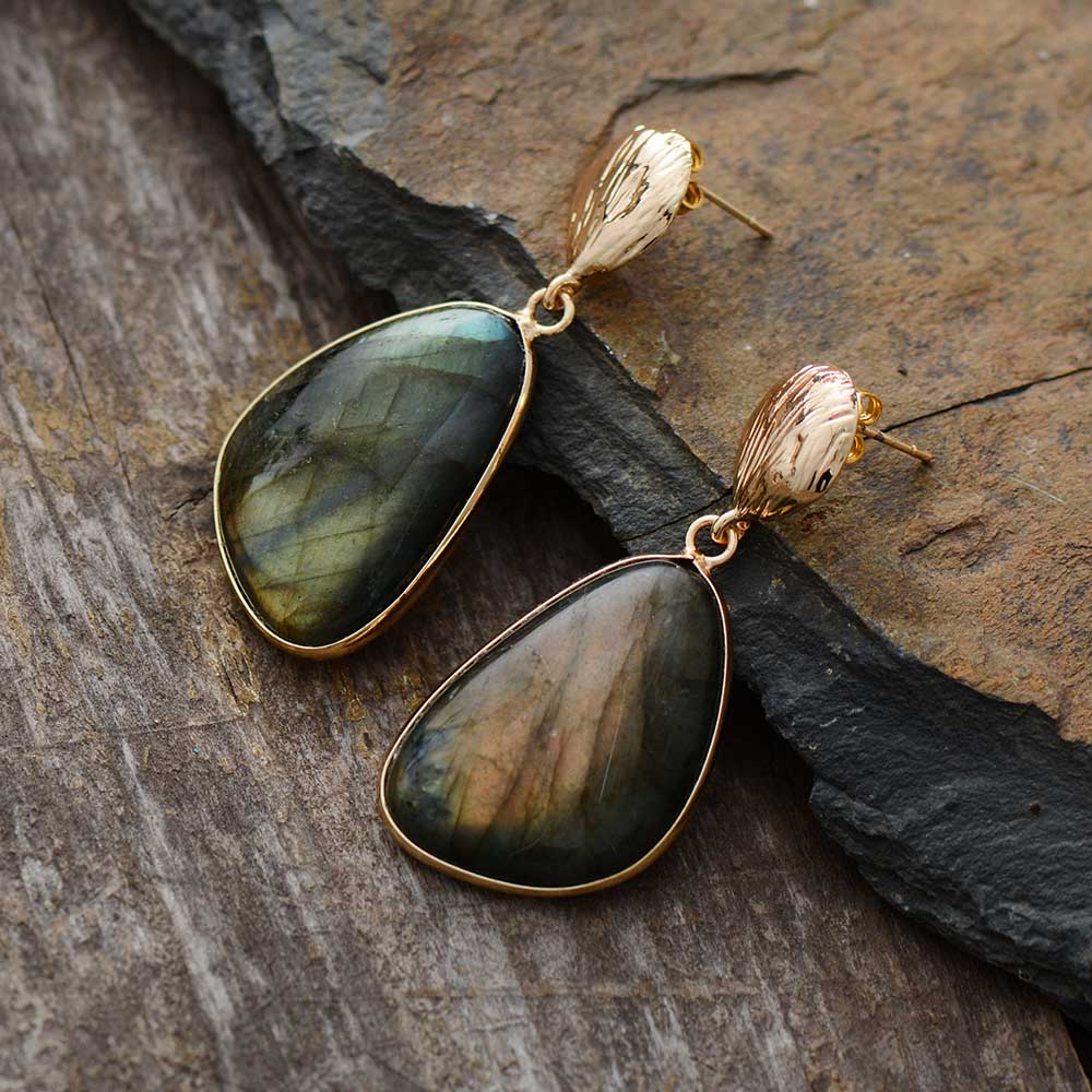 Handmade Labradorite Earrings