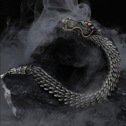 ⏰HOT 49% OFF -Handmade gold horned dragon bracelet