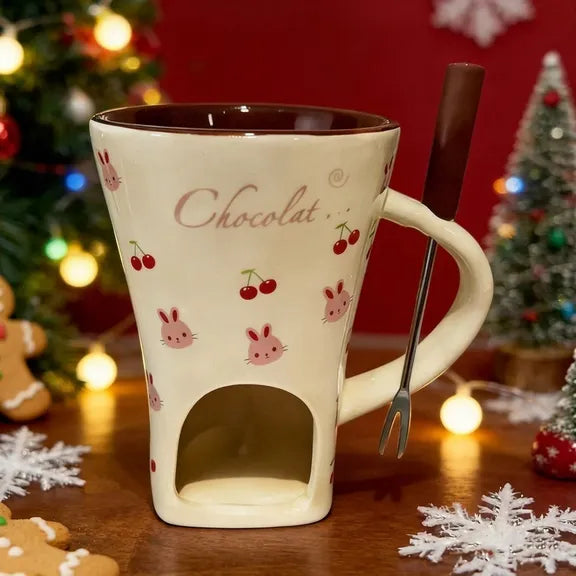 Santa Claus Candle Holder Mug
