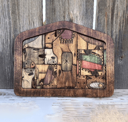 Handmade Wooden Nativity Puzzle❤️
