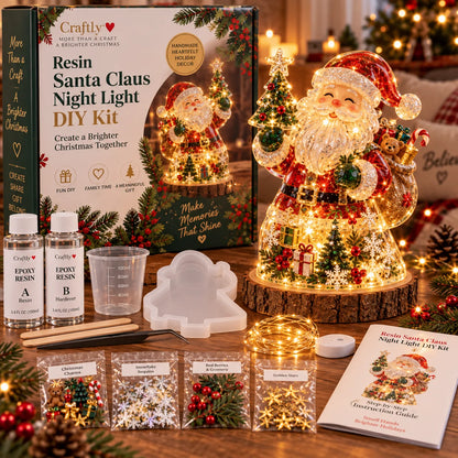 🎄Atroposcrystal DIY Christmas Tree Night Light Kit — 💕On this day filled with love, let a handcrafted glowing Christmas tree speak for your heart