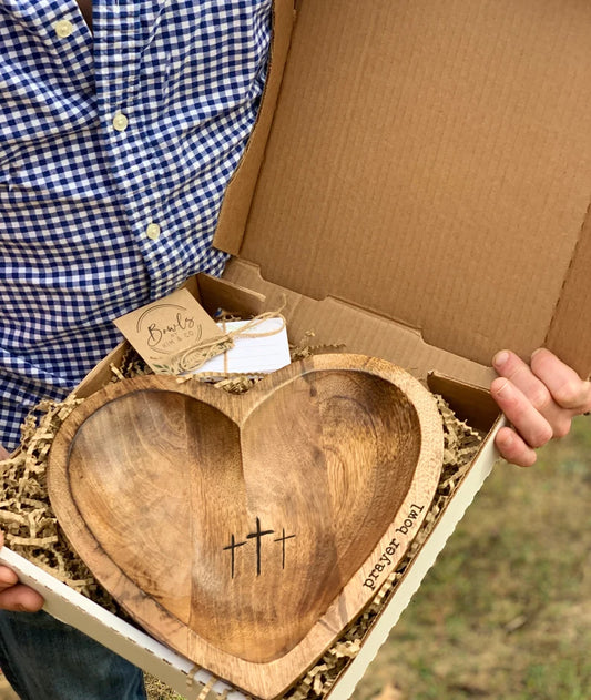 🎁Mother's Day Sale- New Heart Prayer Bowl Modern Cross religious gifts