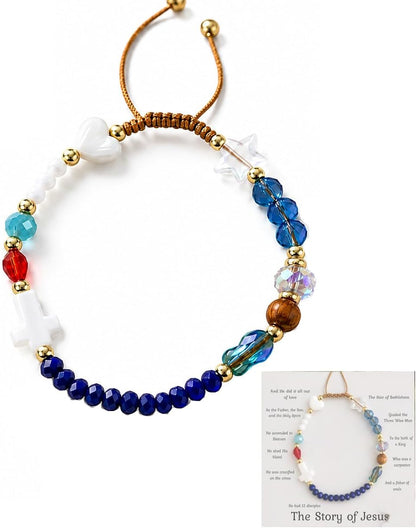 🎁Last Day 60% OFF - Handmade Story of Jesus Bracelet
