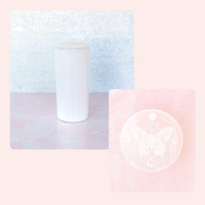 Selenite Harmonizer & Plate Bundle | Charge Your Crystal Bracelets