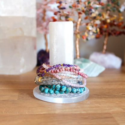 Selenite Harmonizer & Plate Bundle | Charge Your Crystal Bracelets