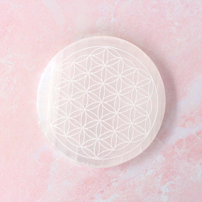 Selenite Harmonizer & Plate Bundle | Charge Your Crystal Bracelets