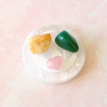 Selenite Harmonizer & Plate Bundle | Charge Your Crystal Bracelets