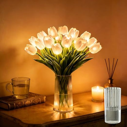 Romantic Tulip Night Light , 10/15 PCS Twinkling Led Tulips that Never Fade