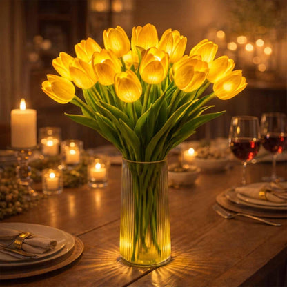 Romantic Tulip Night Light , 10/15 PCS Twinkling Led Tulips that Never Fade
