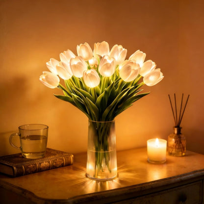 Romantic Tulip Night Light , 10/15 PCS Twinkling Led Tulips that Never Fade