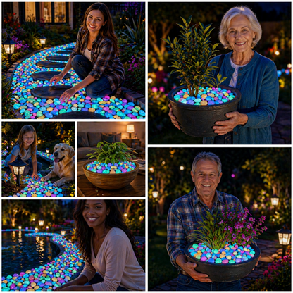 💥LAST DAY SALE 50%OFF💥🌈Colorful Glow-in-the-Dark Garden Stones
