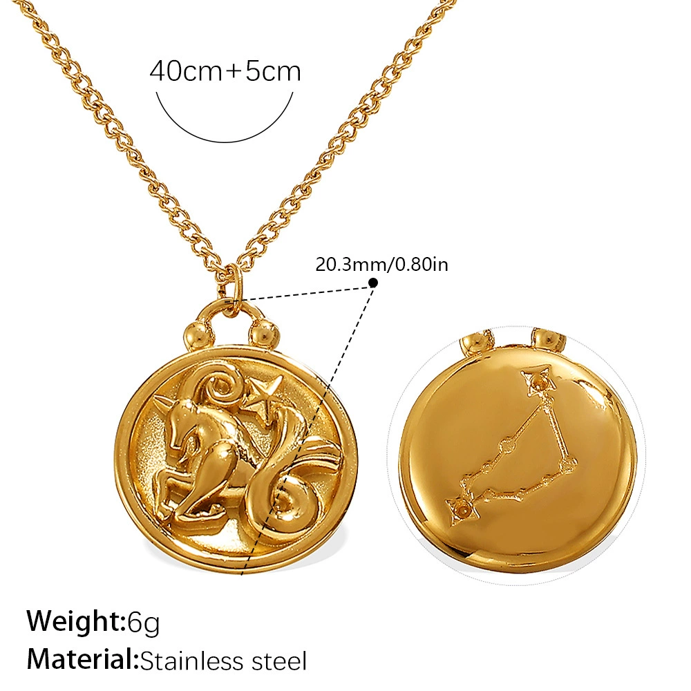 Artisan Zodiac Medallion Necklace