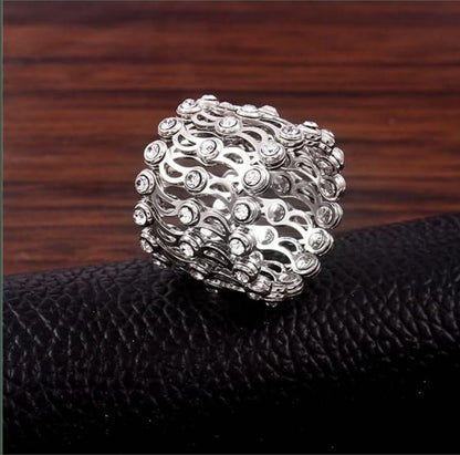 🎁 The Perfect Gift: Convertible Bangle Ring with Sparkling CZ Glamour 💎