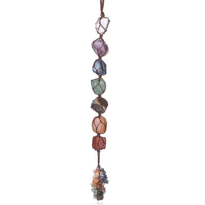 7 Chakra Natural Gemstone Tassel