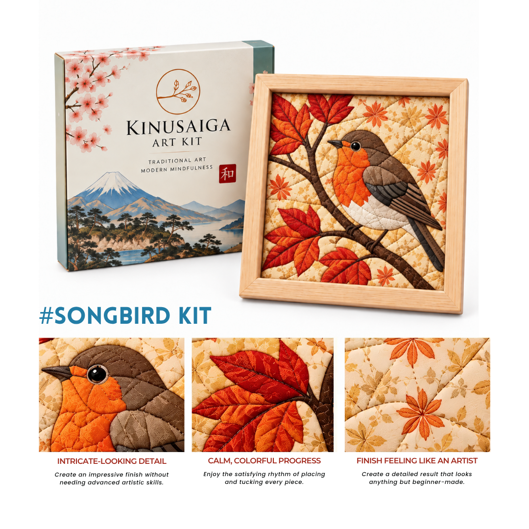 Traditional Japanese Kinusaiga Art Kit