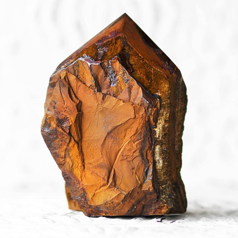 Tiger Eye Point with Natural Sides