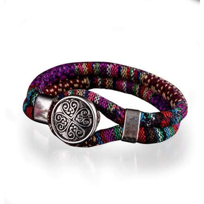 Boho Flower Charm Bracelet