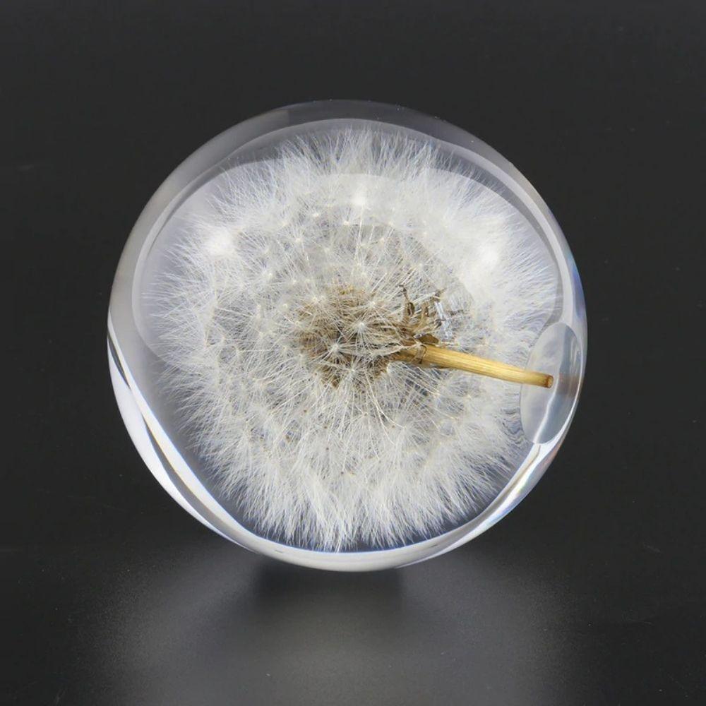 Dandelion Crystal Glass Ball