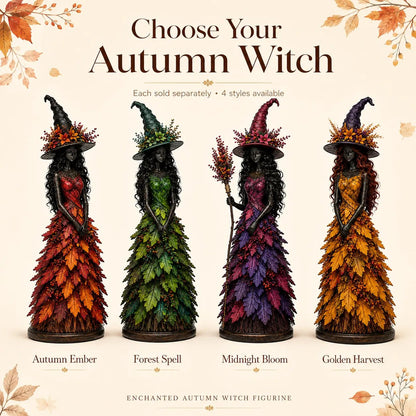 💥LAST DAY 50% OFF - 🧙 Enchanted Autumn Witch Figurine