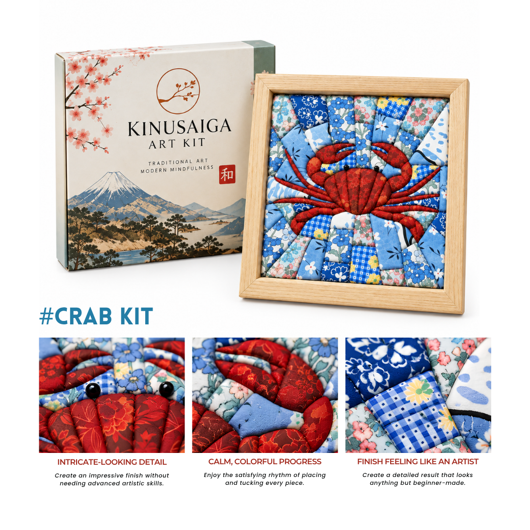 Traditional Japanese Kinusaiga Art Kit