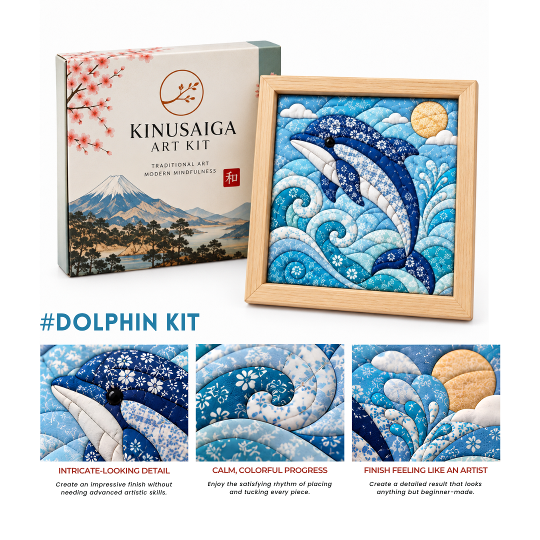Traditional Japanese Kinusaiga Art Kit