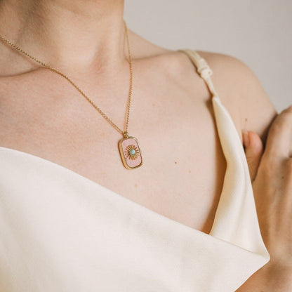 Crystal Sunflower Necklace