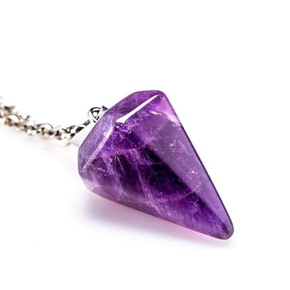 Hexagon Crystal Pendulum Necklace