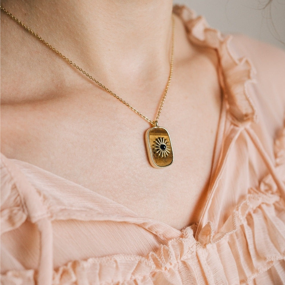 Crystal Sunflower Necklace