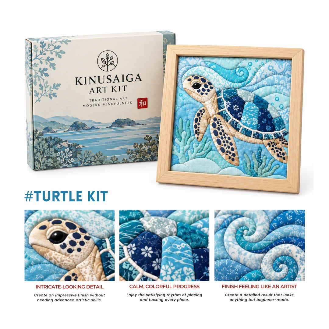 Traditional Japanese Kinusaiga Art Kit