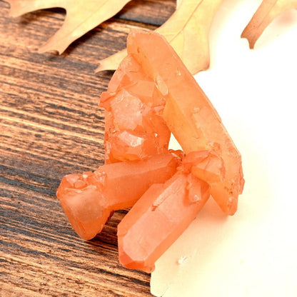 Tucson Findings - Tangerine Quartz Crystal Cluster