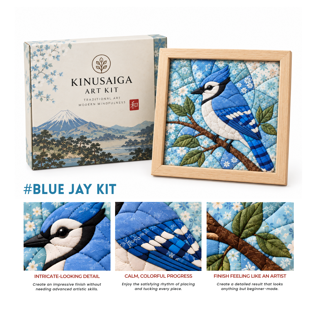 Traditional Japanese Kinusaiga Art Kit