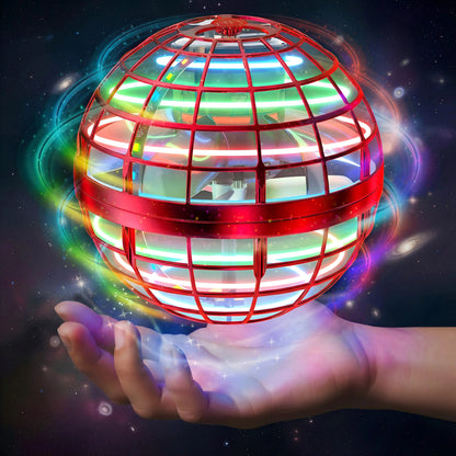 Flying Orb Ball Toy,Cosmic Globe Boomerang Hover Ball Galactic Fidget Spinner, Hand Drone Orbit, Cool Toys Gift for 6 7 8 9 10+ Year Old Boys Girls Teens Outdoor Toys spinning levitating galaxy anti-gravity boomerang ball LED Light Control