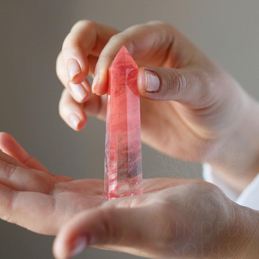 Red Quartz Crystal