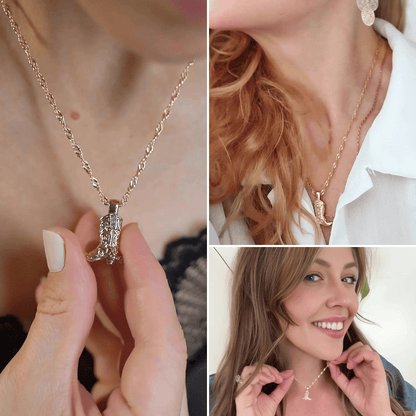 Rhinestone Rodeo Boot Necklace