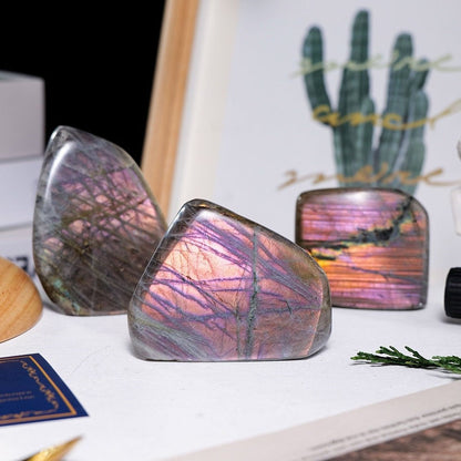 Purple Flash Labradorite Stone