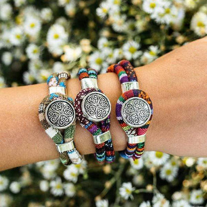 Boho Flower Charm Bracelet