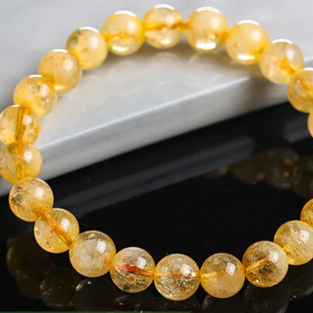 Citrine Bead Bracelet