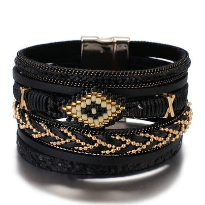 Bohemian Charm Evil Eye Bracelet