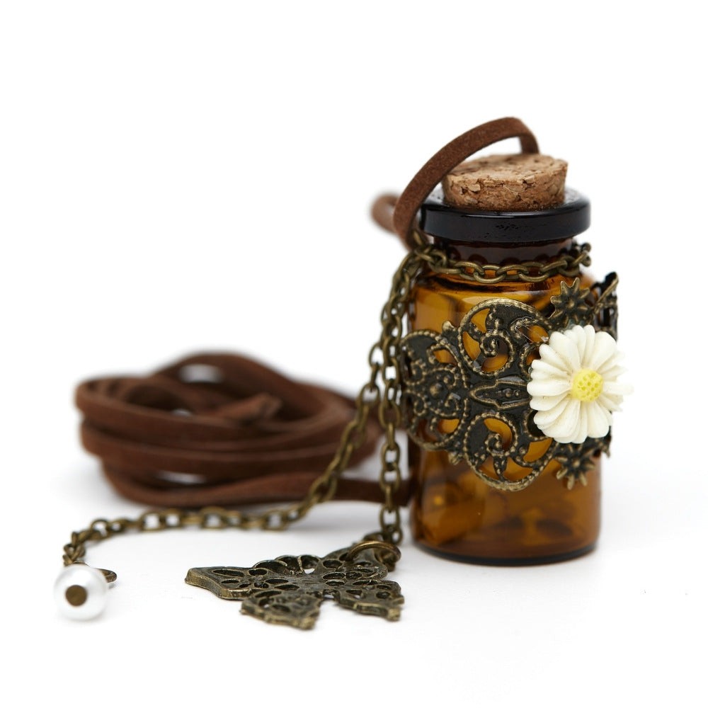 Butterfly Wishing Bottle Necklace